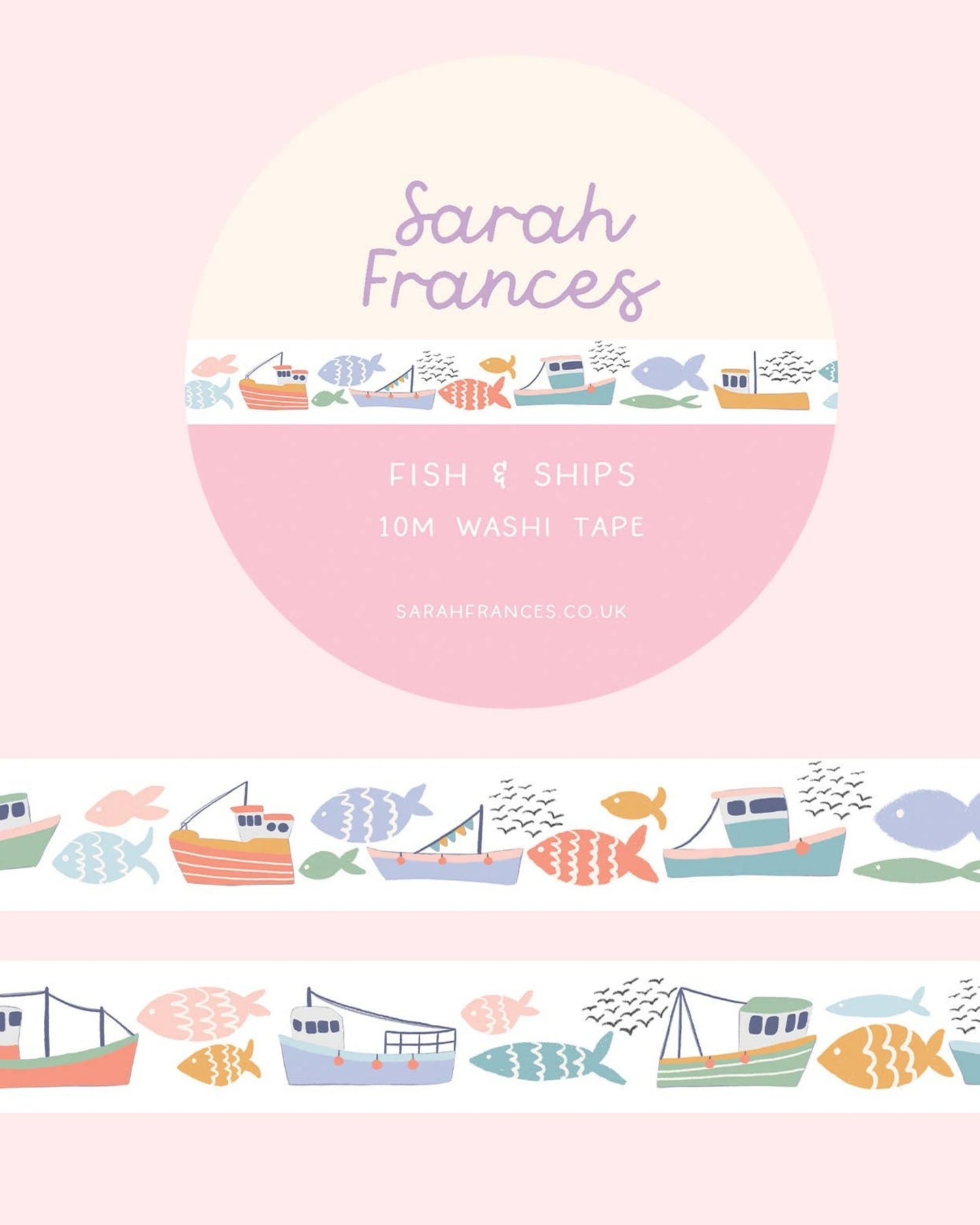 Fish and ships washi tape