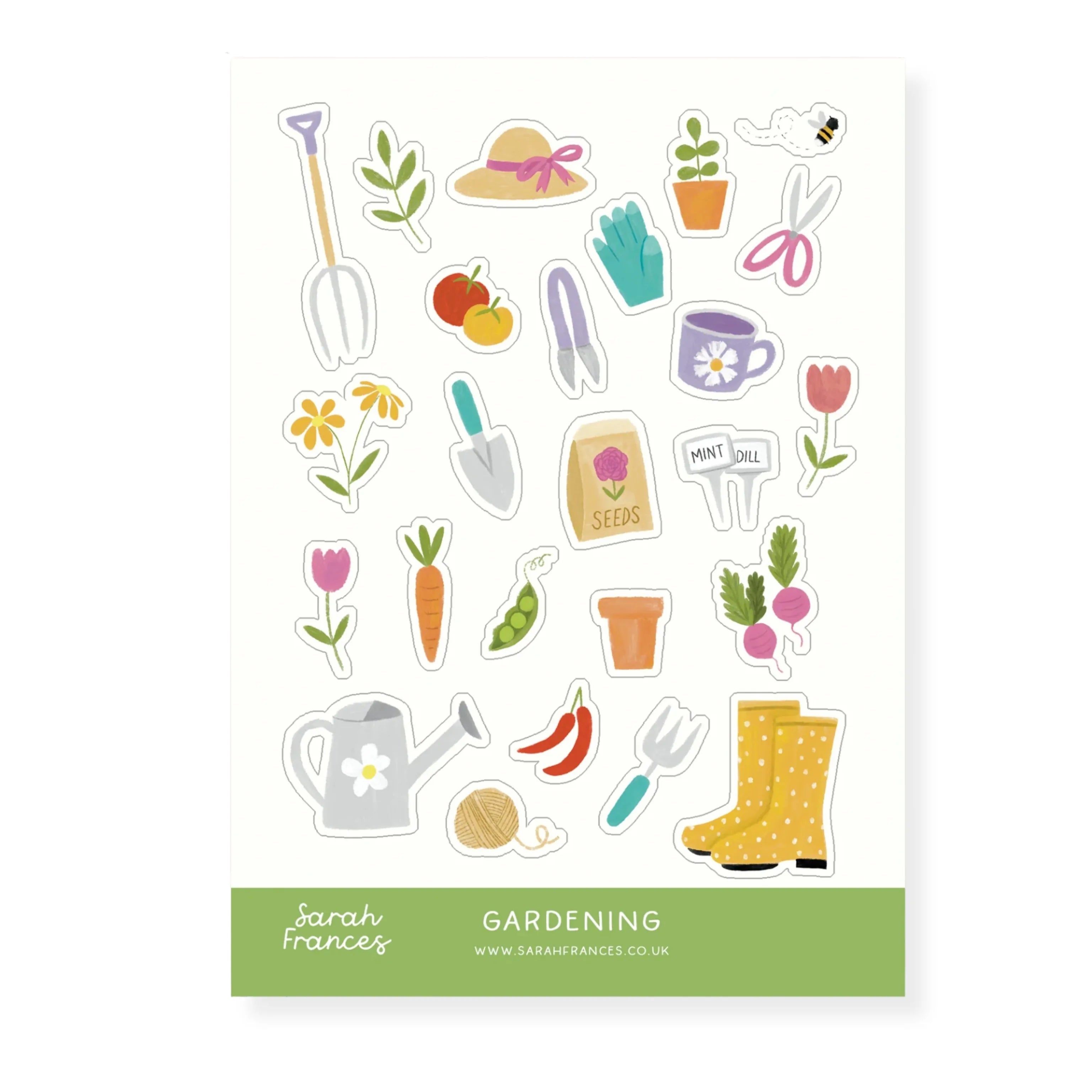 Gardening Sticker Sheet