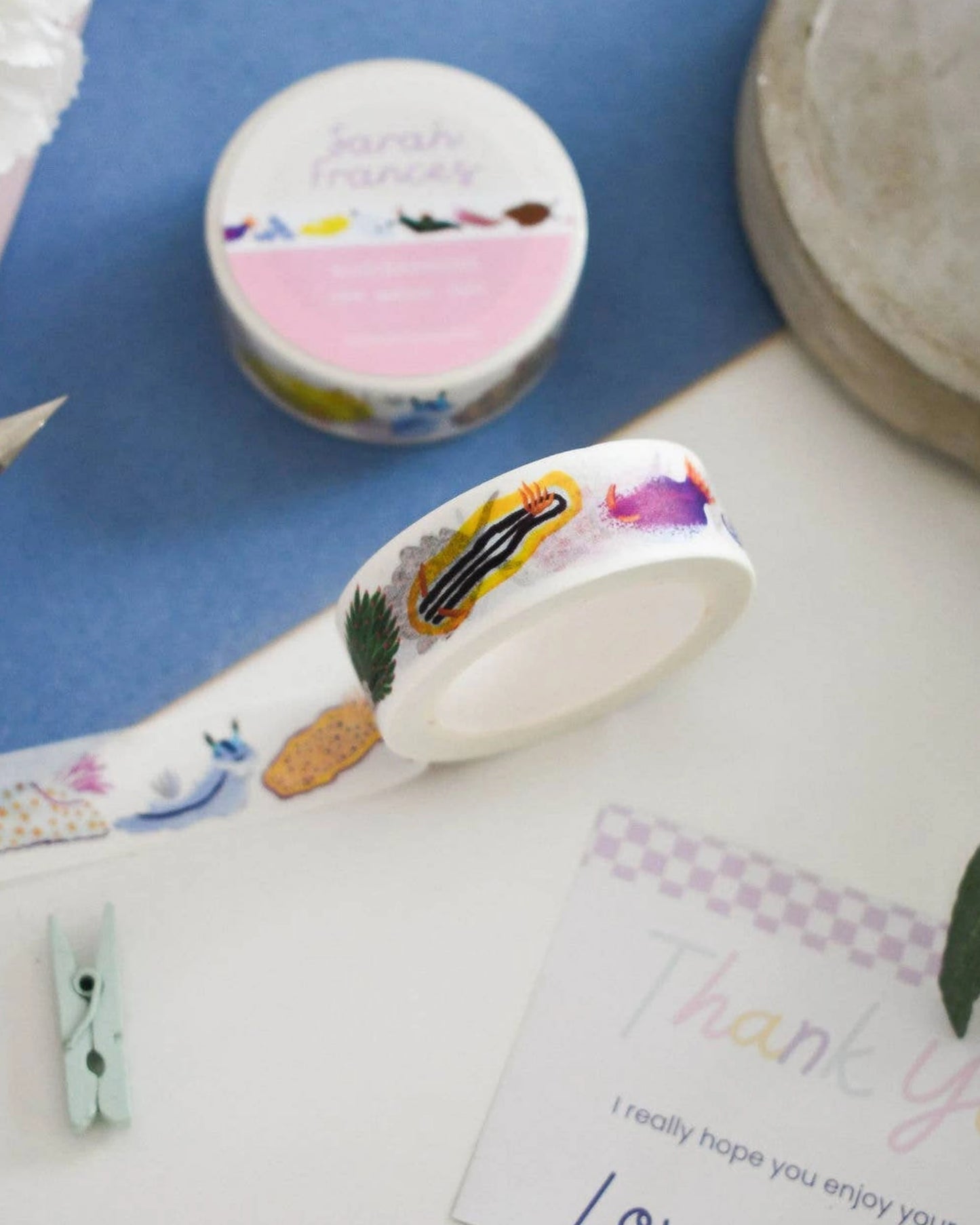 Nudibranchs washi tape – illustrated sea slug design