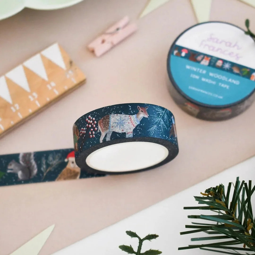 Winter Woodland Animals Washi Tape