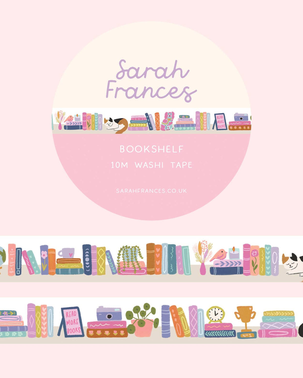 Bookshelf washi tape
