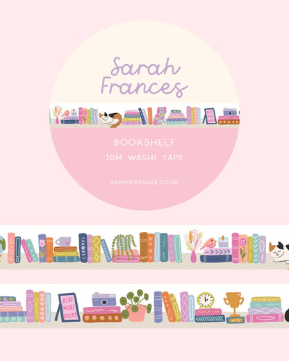 Bookshelf washi tape