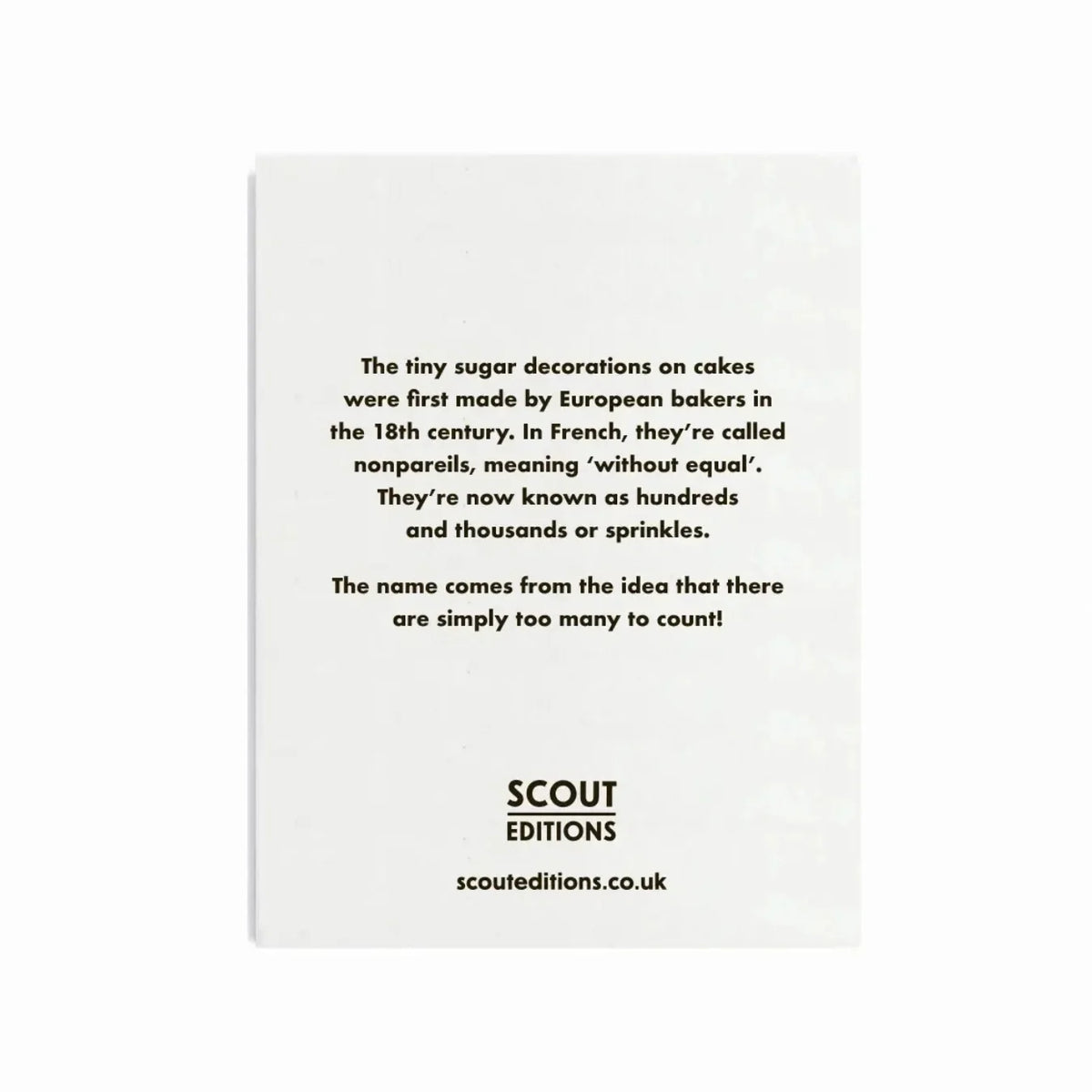 Hundreds & Thousands Mini Card