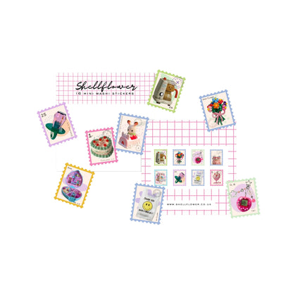 Millennial washi flake stickers