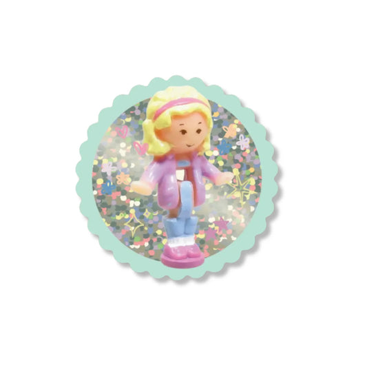 Polly Glitter Sticker