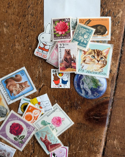 Vintage Stamps Pack - Lucky Dip (20 Pieces)