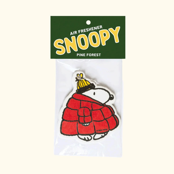 Snoopy Puffy Coat Car Air Freshener - Peanuts