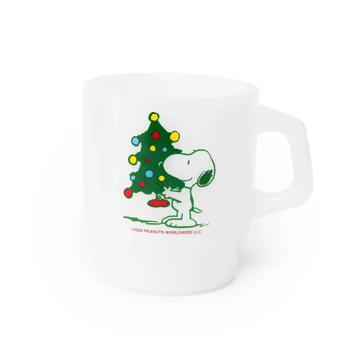 Snoopy Christmas Tree Vintage Mug
