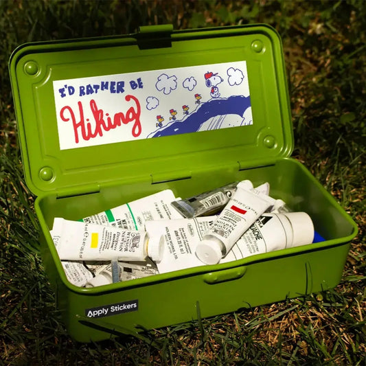 I'd Rather Be Hiking Snoopy Sticker