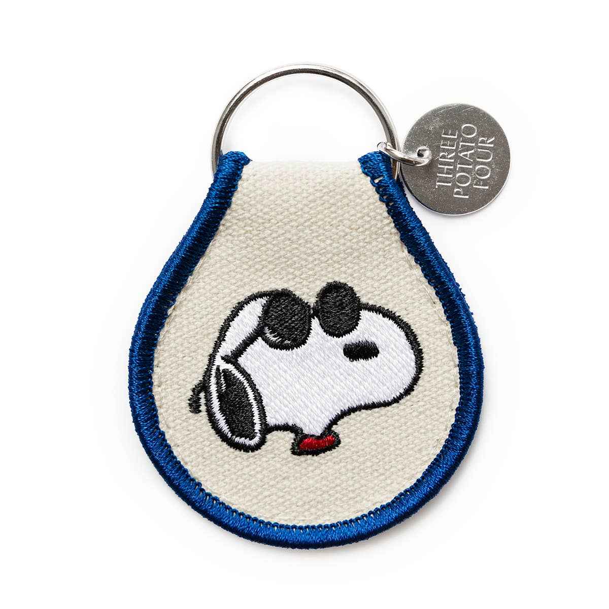 Snoopy Joe Cool Embroidered Keyring