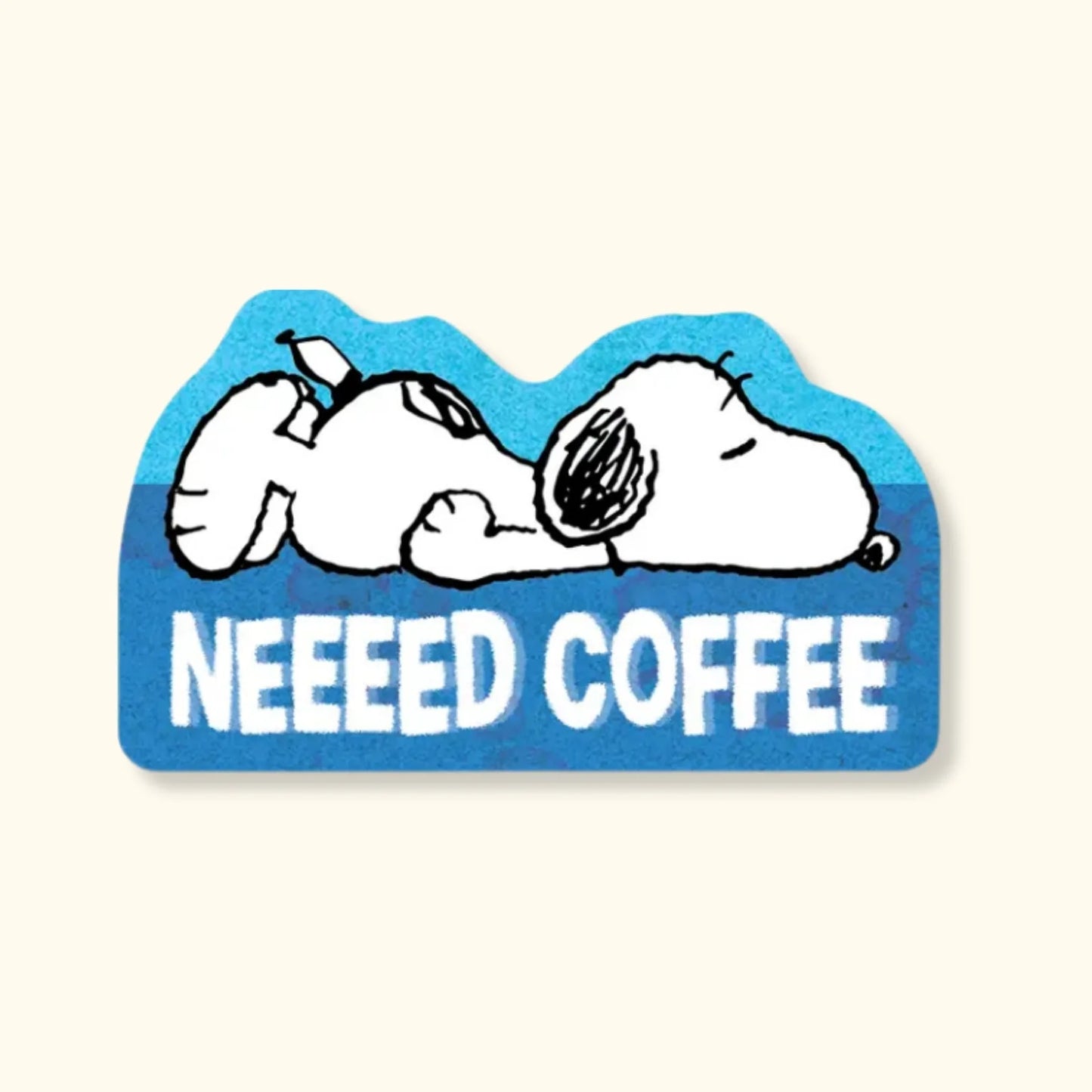Need Coffee Snoopy Sticker