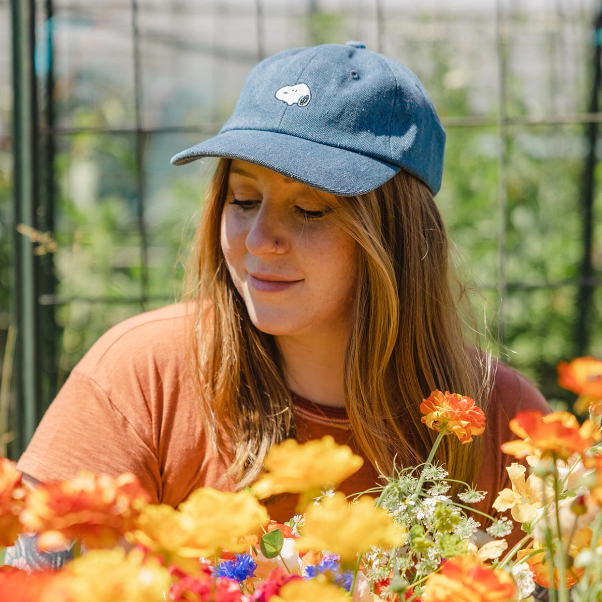 Snoopy Embroidered Denim Dad Hat – Peanuts