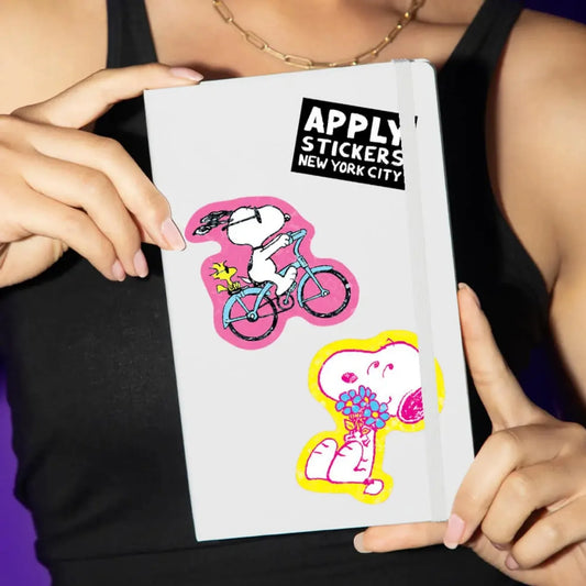 Biking Buds Snoopy & Woodstock Sticker
