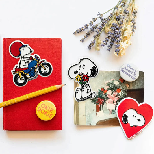 Snoopy Motorcycle Fridge Magnet