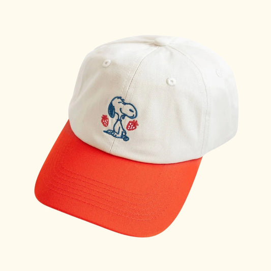 Snoopy strawberry embroidered dad hat – Peanuts