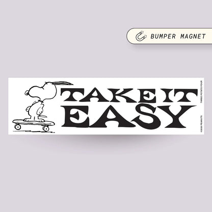 Snoopy Take It Easy Bumper Magnet