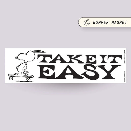 Snoopy Take It Easy Bumper Magnet