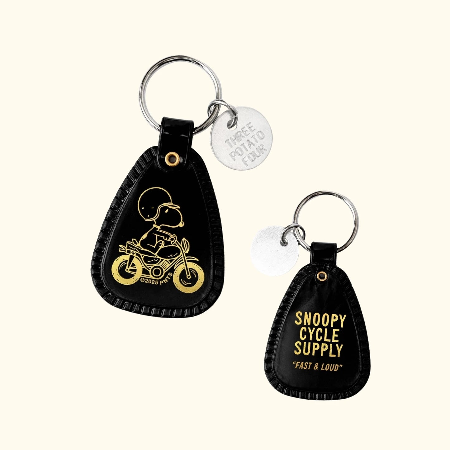 Snoopy motorcycle saddle keychain – Peanuts