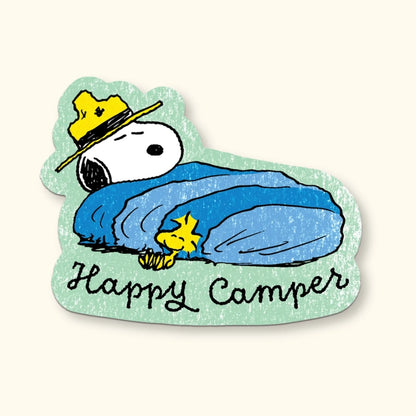 Happy Camper Snoopy Sticker