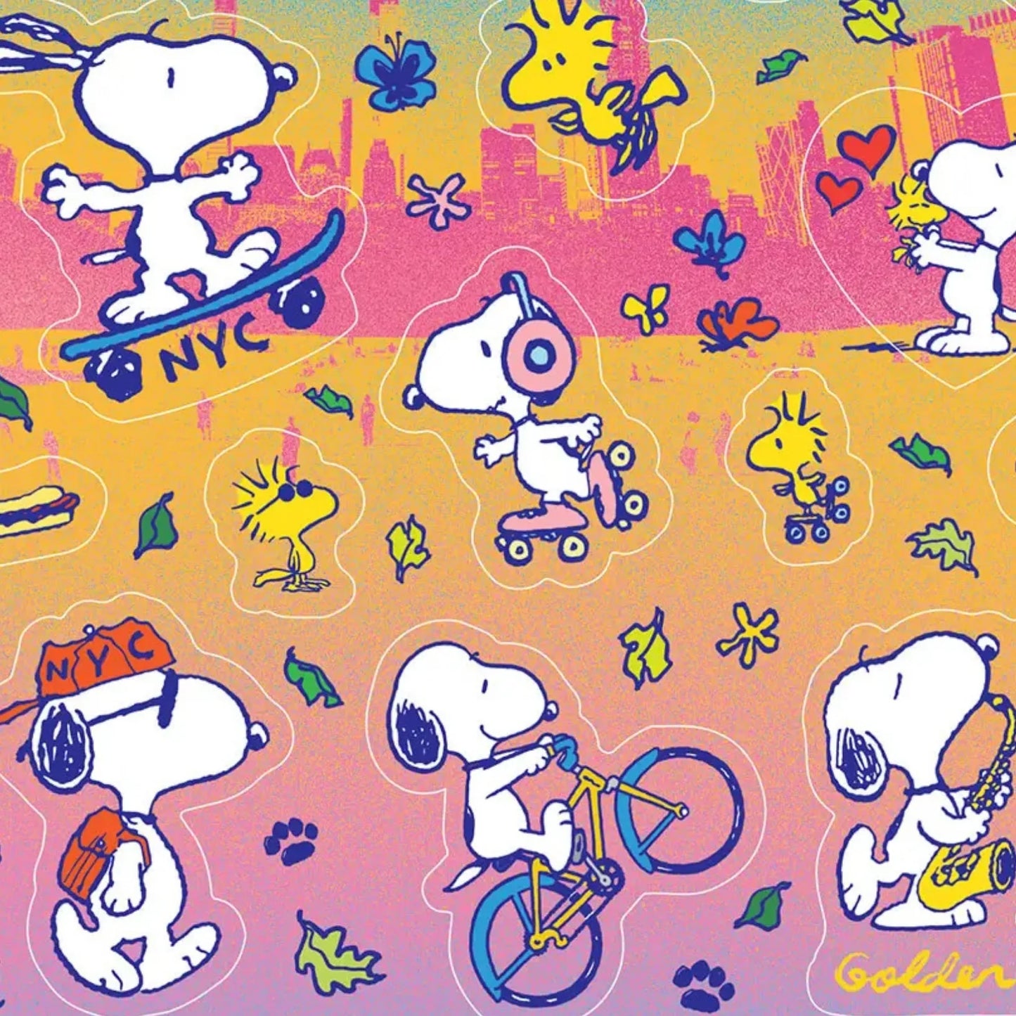 Snoopy in NYC Sticker Sheet