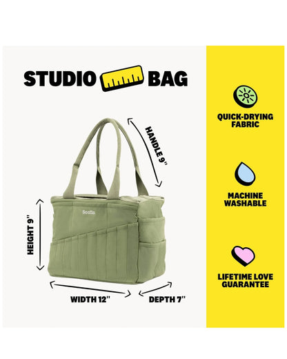 Soolla Studio Bag in Ganja Green