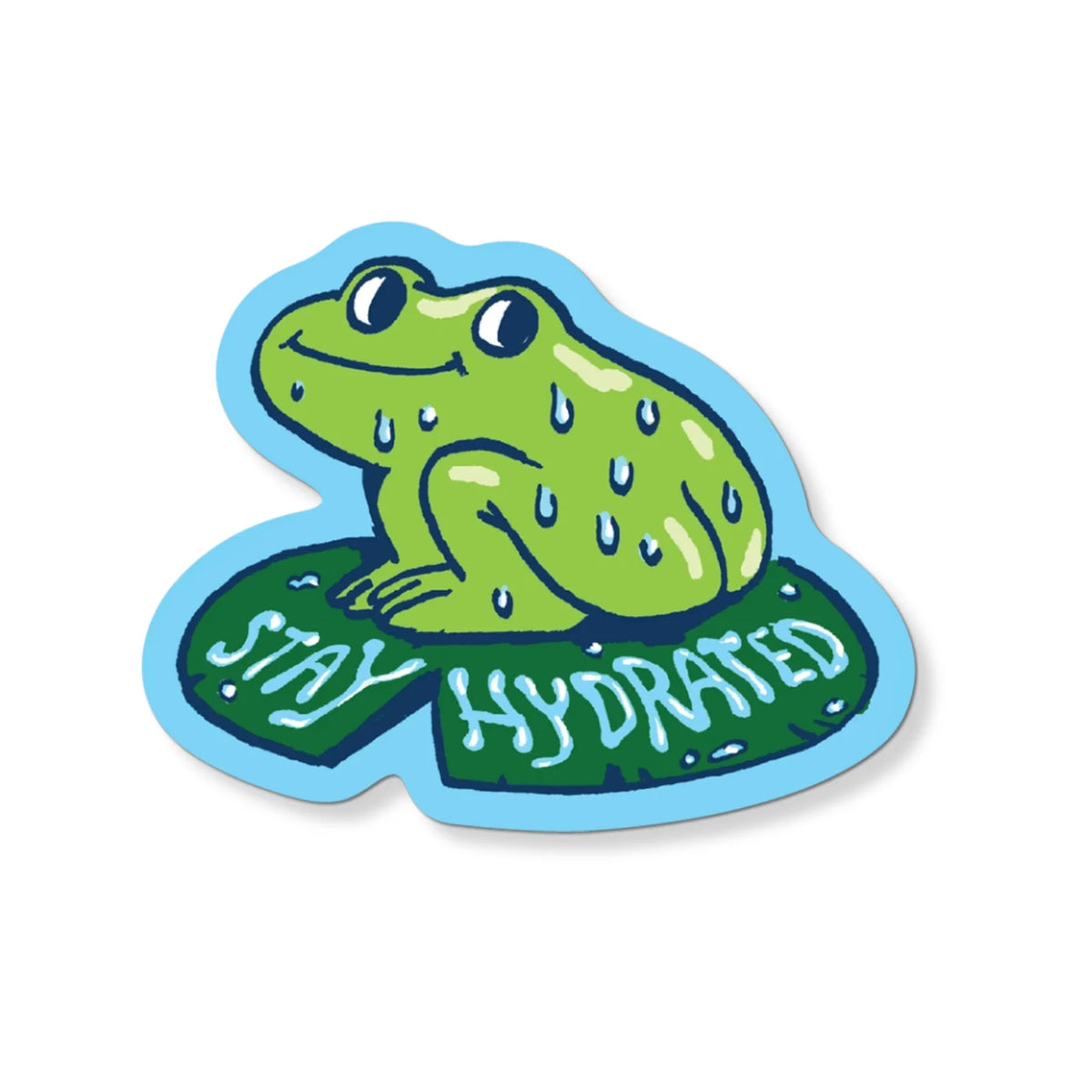 Stay Hydrated Frog Sticker