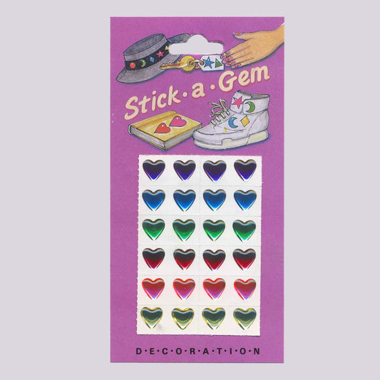 Stickermagic Stick-A-Gem Sticker Sheet – Hearts