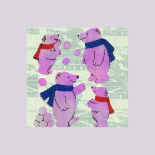 Stickermagic Pearlie Polar Bear Mini Sticker Sheet