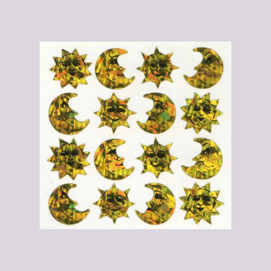 Stickermagic Prismatic Sun & Moon Mini Sticker Sheet