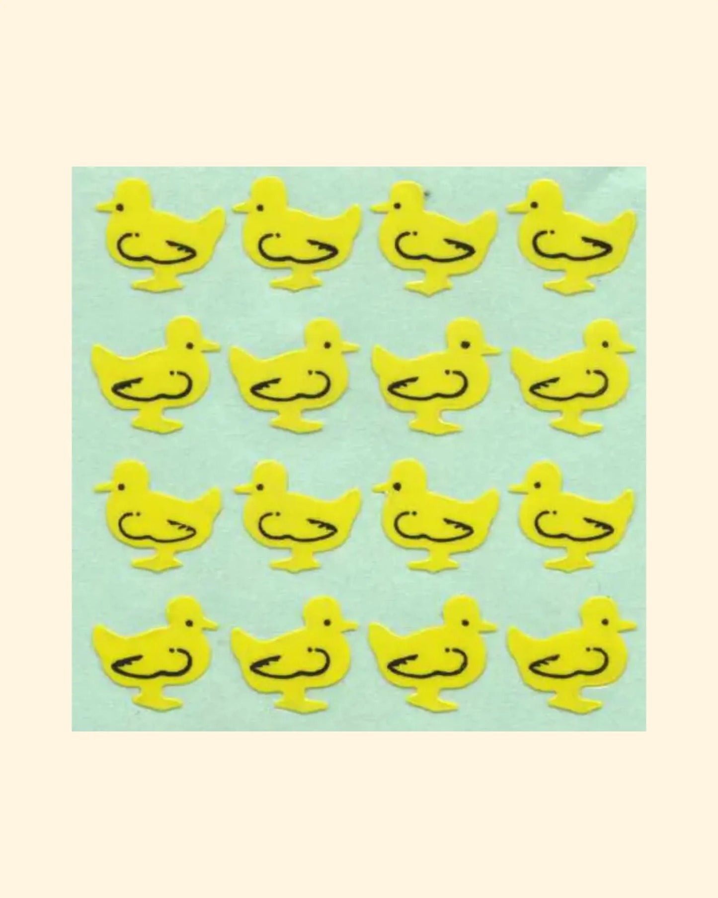 Glossy duckling sticker sheet