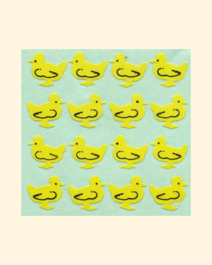 Glossy duckling sticker sheet