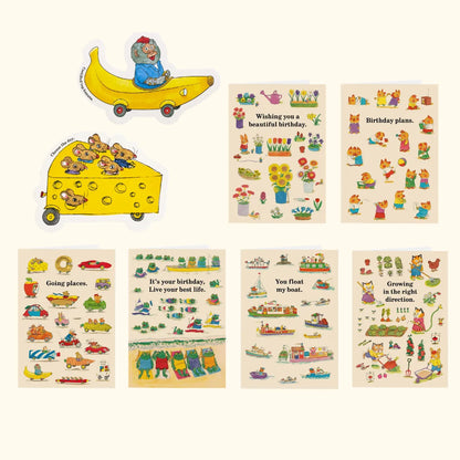 Growing In The Right Direction Richard Scarry Greeting Card