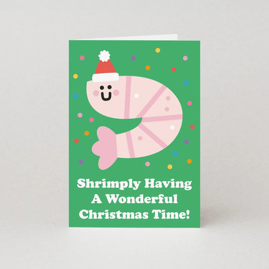 Shrimply Having A Wonderful Christmas Card
