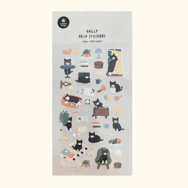 Suatelier Sticker Sheet – Cat's Catch!
