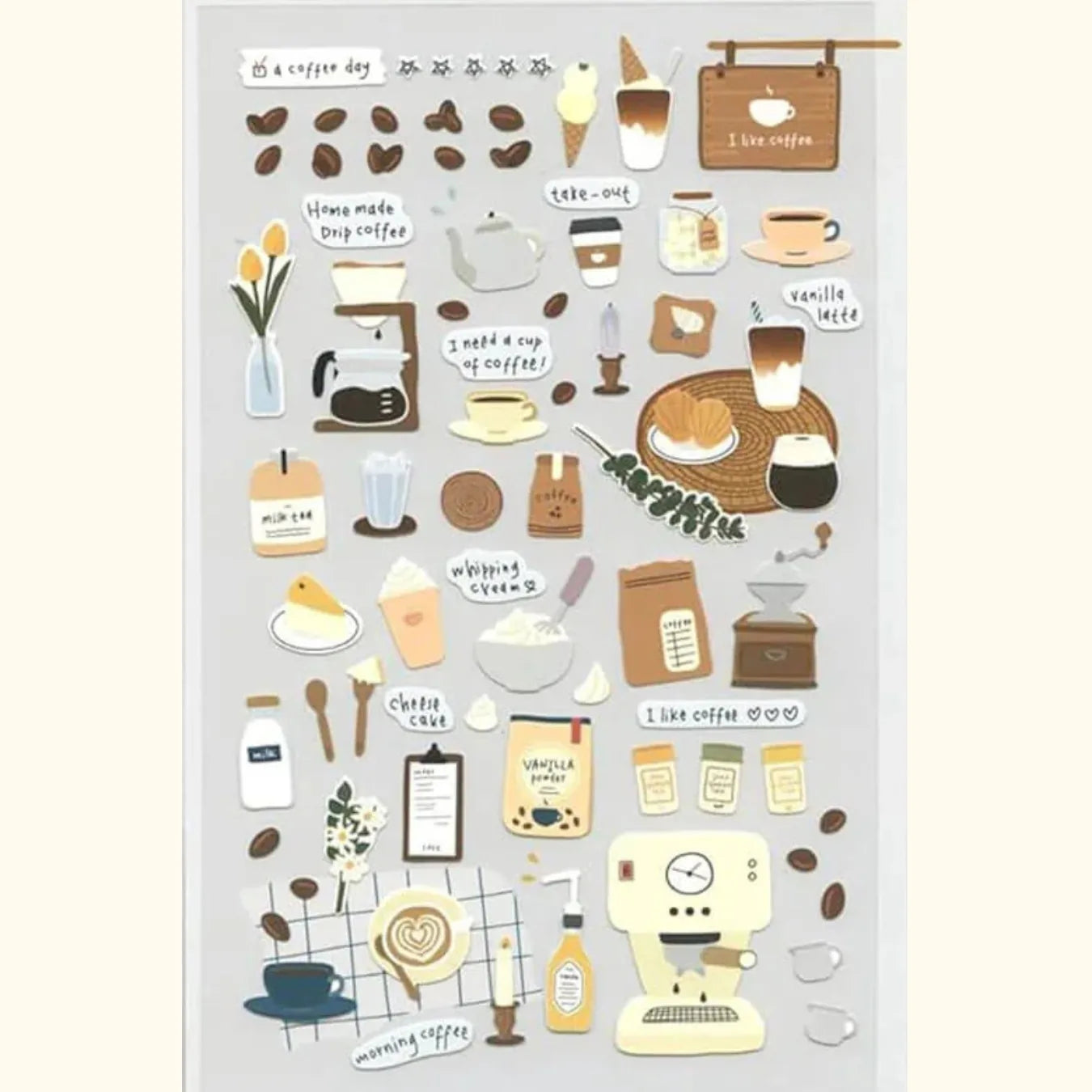 Suatelier Sticker Sheet – I Like Coffee