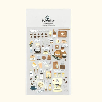 Suatelier Sticker Sheet – I Like Coffee