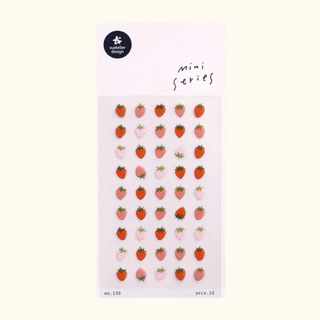 Suatelier Miniseries Sticker Sheet Deco 20: Strawberries