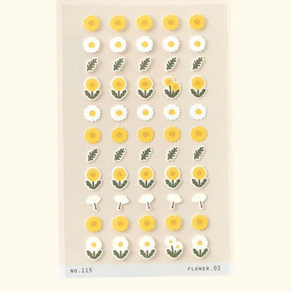 Suatelier Miniseries Sticker Sheet – Flower.02 (Daisies)