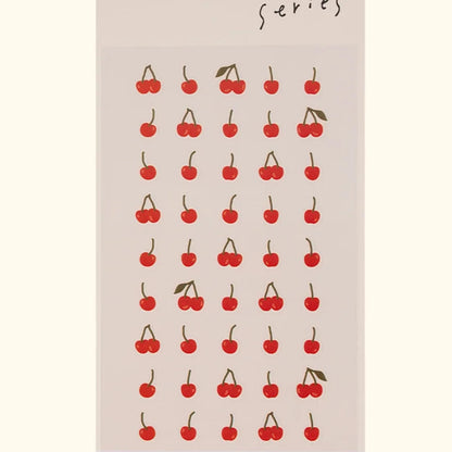 Suatelier Miniseries Sticker Sheet – Deco.23 Cherries