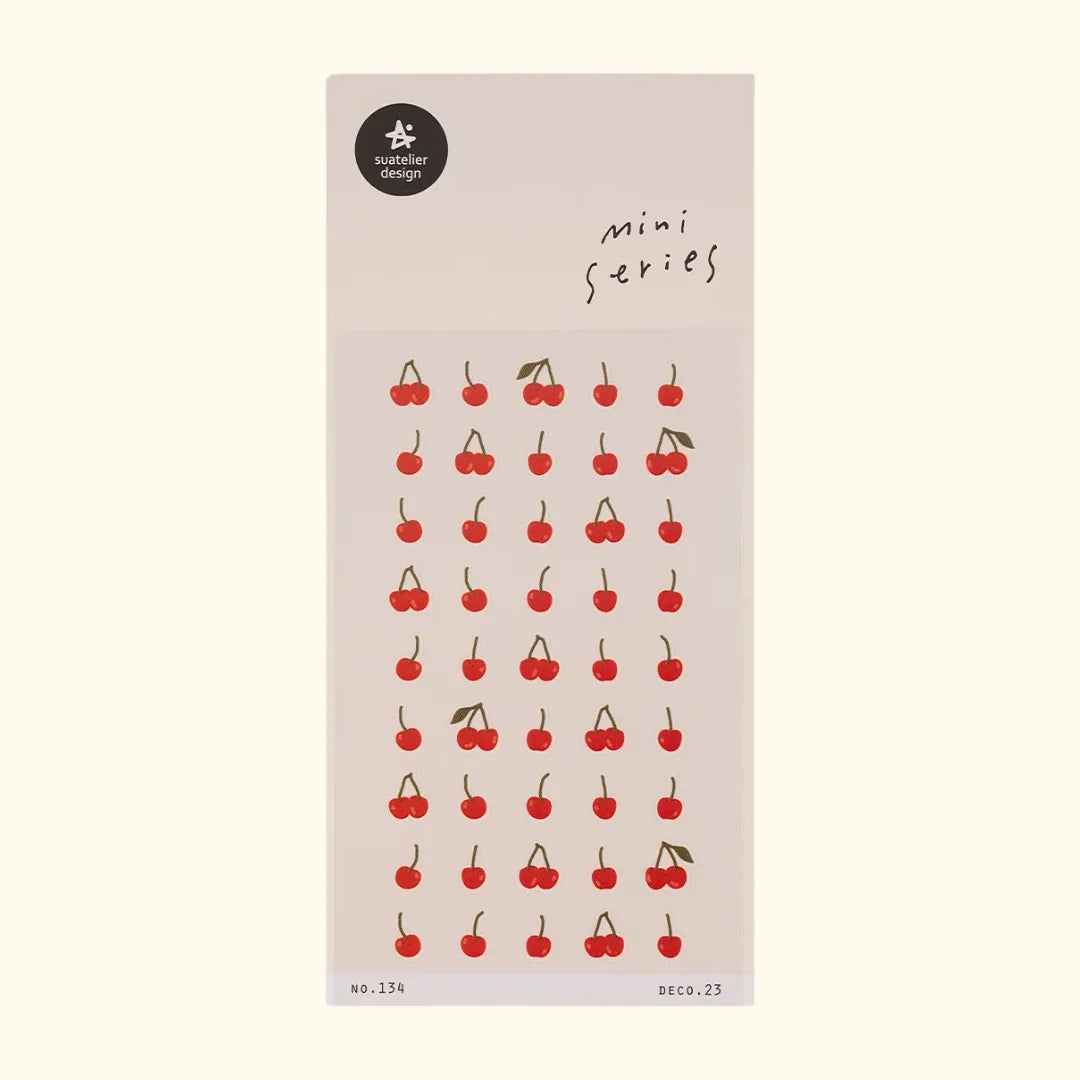 Suatelier Miniseries Sticker Sheet – Deco.23 Cherries