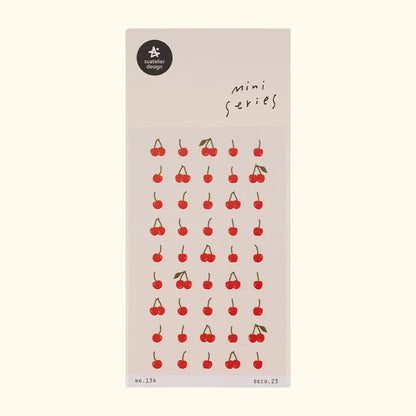 Suatelier Miniseries Sticker Sheet – Deco.23 Cherries