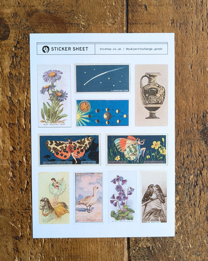 A5 Curious Whimsy Mix Sticker Sheet