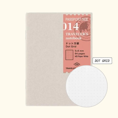 TRAVELER'S Company Passport Notebook Refill 014 in Dot Grid