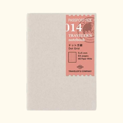 TRAVELER'S Company Passport Notebook Refill 014 in Dot Grid