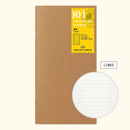 TRAVELER'S Company Notebook Refill 001 in Lined