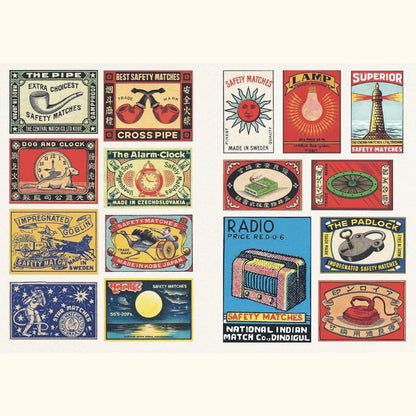 Vintage Matchboxes Sticker Book