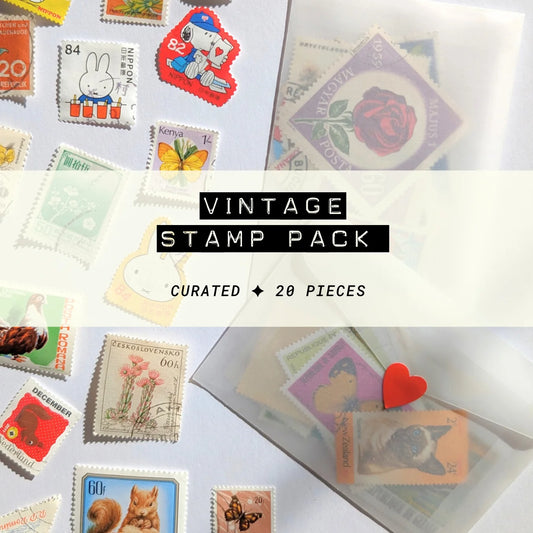 Vintage Stamps Pack - Lucky Dip (20 Pieces)