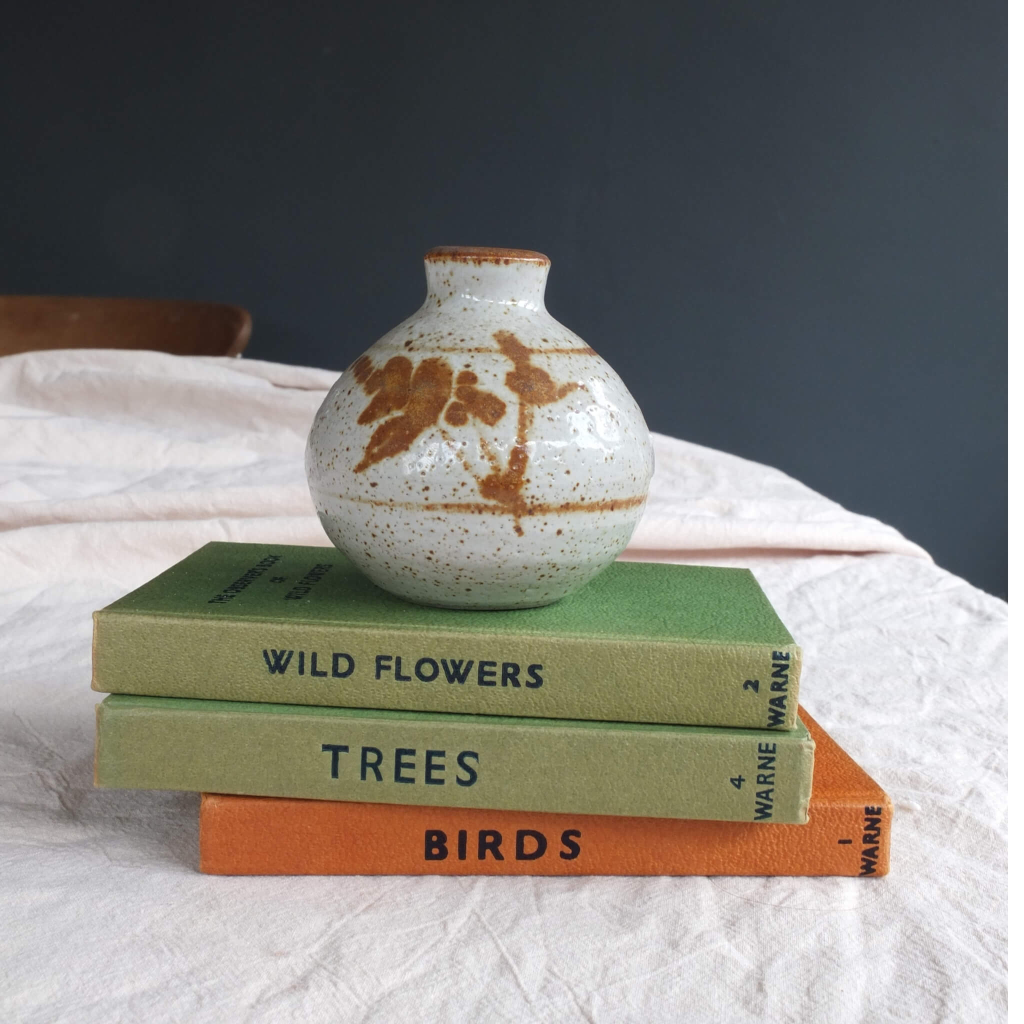 Vintage Stoneware Speckled Bud Vase - Vintage Homeware - Subject to Change