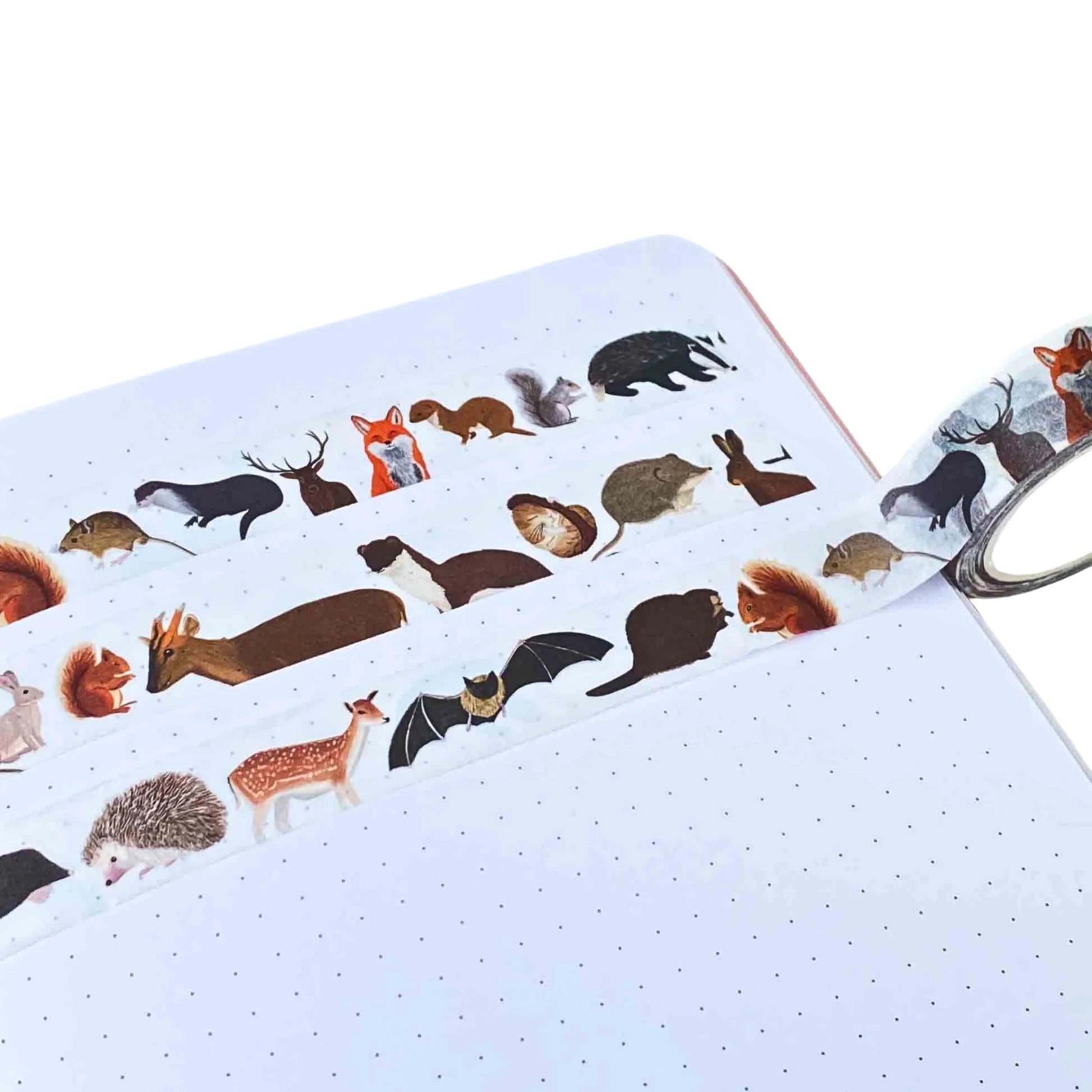 British mammals washi tape – illustrated nature design