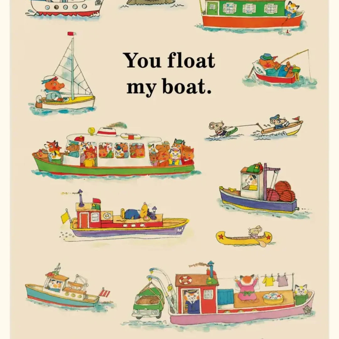 You Float My Boat Richard Scarry Greeting Card